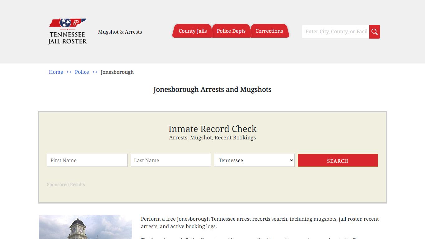 Jonesborough Arrests and Mugshots | Jail Roster Search